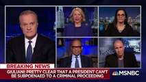 Rudy Giuliani- “President Donald Trump Can’t Be Subpoenaed” - The Last Word - MSNBC