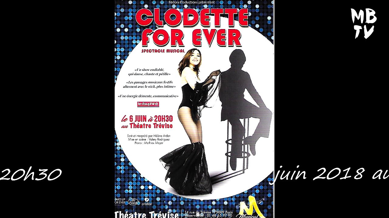 INTERVIEW D'Hélène ARDEN "Clodette for ever"  pour  MBTV