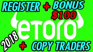  Etoro 2018 : Registration + Bonus $100 + Copy Traders [Beginners] 