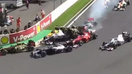 Accidente de Fernando Alonso en Spa en 2012