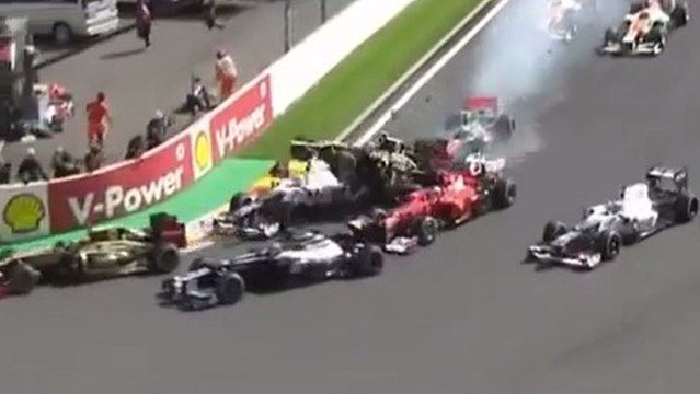 Accidente de Fernando Alonso en Spa en 2012