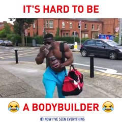 Looks like being a bodybuilder is not easy. via Blessing Awodibu, instagram.com/blessing_awodibu