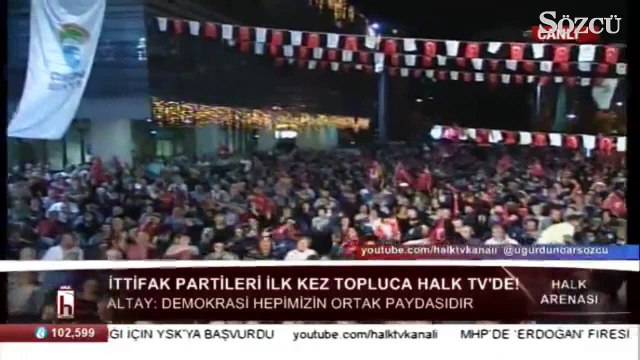 CHP’li Altay Halk Arenası’nda ittifakın adını açıkladı: Millet ittifakı