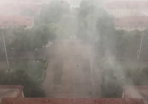 Gusty Storm Blows Over University of Texas