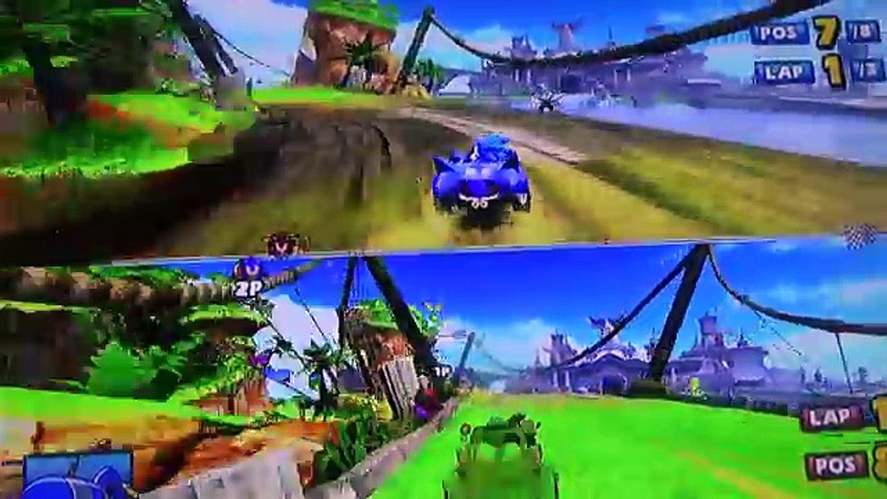 소닉 세가 올스타 레이싱 엑박 게임으로 아이와 경주 시합해보기 sonic sega all-stars racing xbox360 game