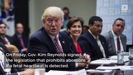 Iowa Governor Signs Abortion Ban Into Law