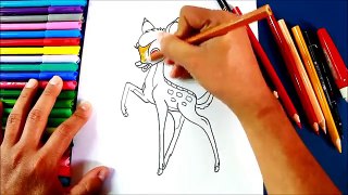 How to draw BAMBI | Cómo dibujar a Bambi (paso a paso)