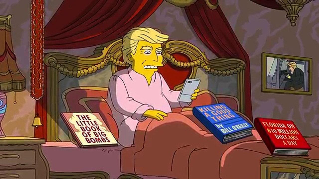Donald Trumps First 100 Days In Office | Season 28 | THE SIMPSONS