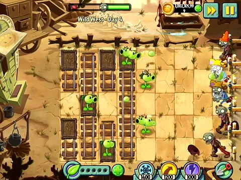 Plants Vs Zombies 2 Wild West! Day 4! Серия 61! Растения против Зомби 2! Катай тележки!