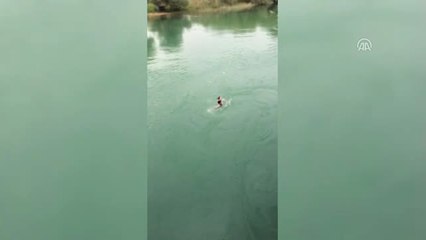 Genç Kızı Kurtarmak İsterken Irmakta Kayboldu