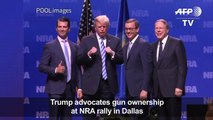 Trump rallies gun lobby in Dallas