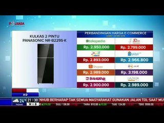 Perbandingan Harga e-Commerce: Kulkas 2 Pintu Panasonic NR-B229S-K