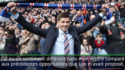 Rangers - Gerrard : "Je n'ai pas réfléchi bien longtemps"