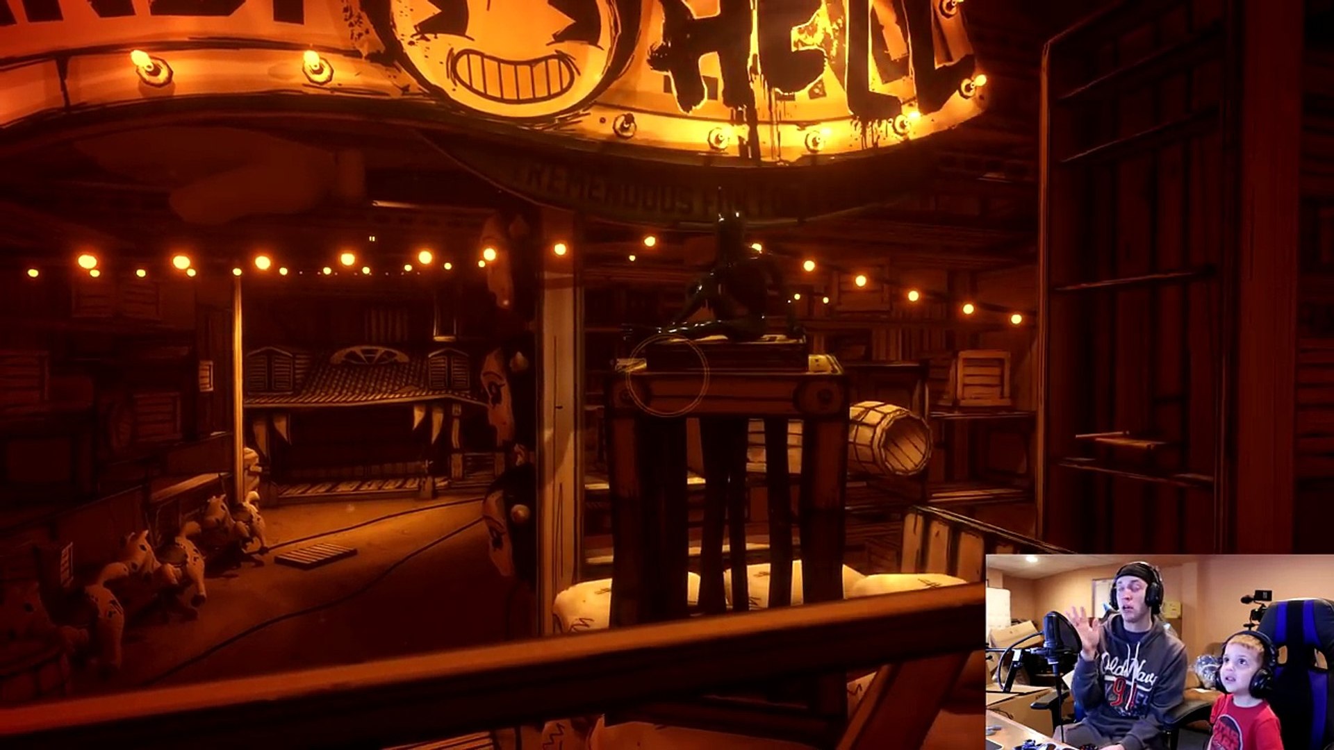 BENDY VS PROJECTIONIST FIGHT Bendy and the Ink Machine Chapter 4 Part 2 Twin Toys Jumpscare
