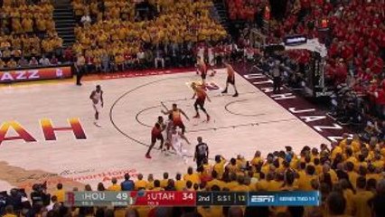 Clint Capela throws it down in the second quarter