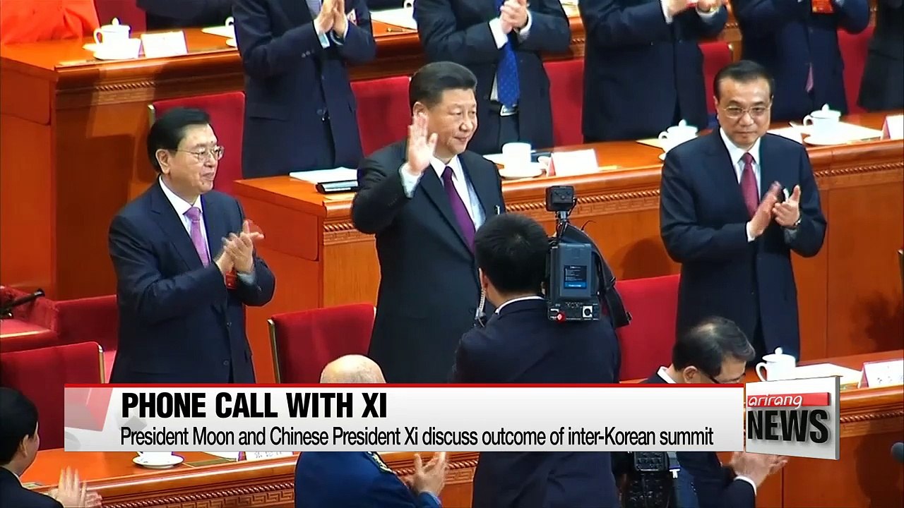 South Korean and Chinese leaders pledge cooperation for inter-Korean peace