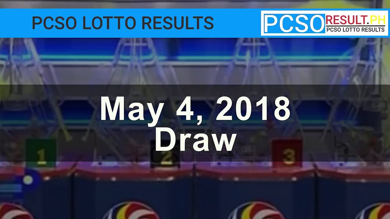 lotto result may 4 2018