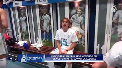 EXCLUSIVE - Inside the dressing room and pitch celebrations- Real Madrid 2 - 2 Bayern Munich