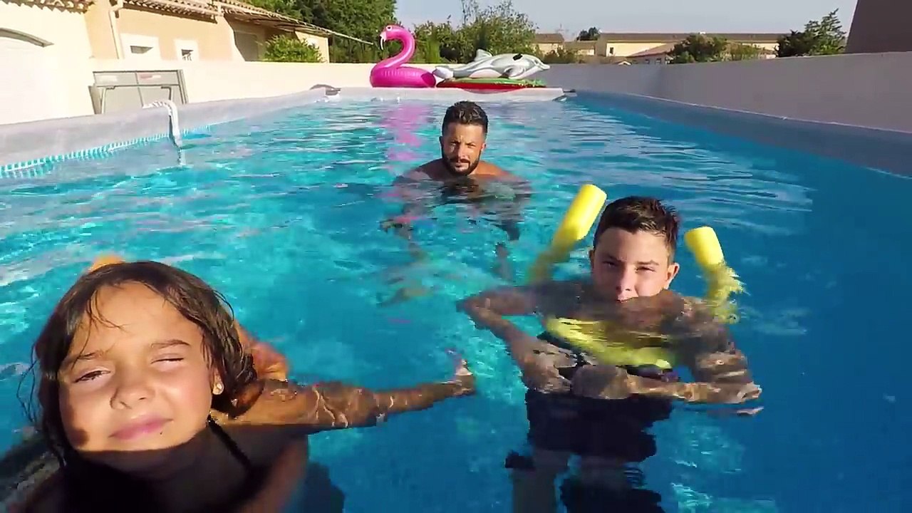 CAP OU PAS CAP PISCINE _ Challenge - faire la pyramide à 3 -