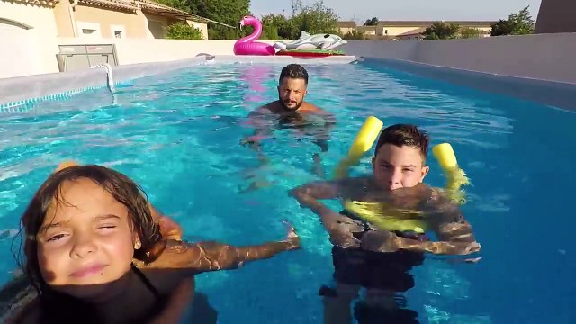 CAP OU PAS CAP PISCINE _ Challenge - faire la pyramide à 3 -