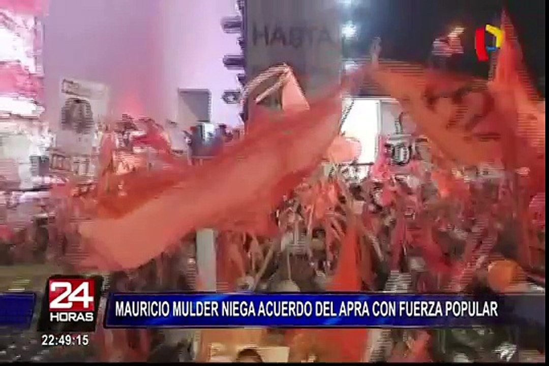 Mauricio Mulder niega pacto entre el Apra y Fuerza Popular