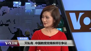 媒体观察：灭私有，中国教授党媒疾呼引争议