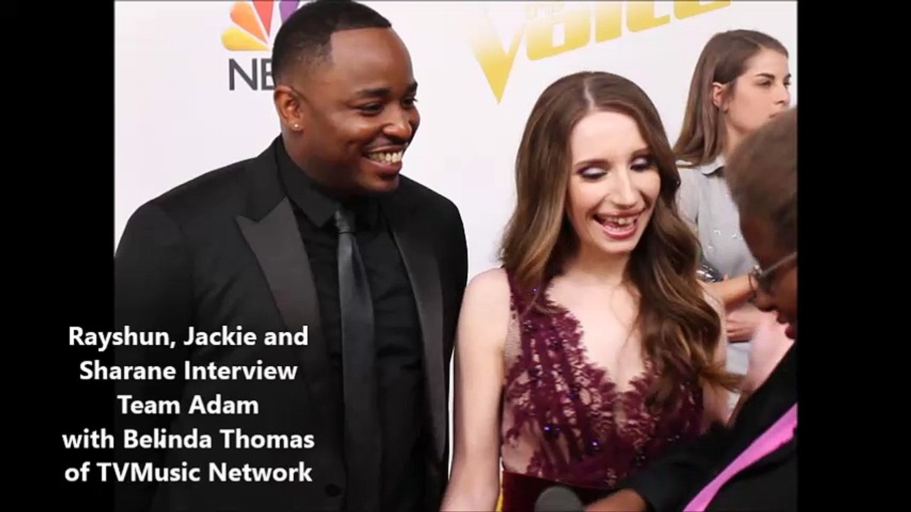 The Voice 14 - Team Adam's Rayshun, Jackie and Sharane  Top 11 Interviews