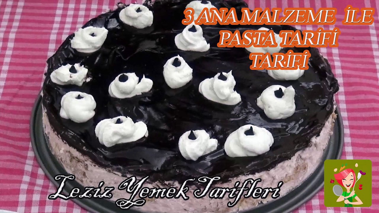 3 Ana Malzeme ile Pişmeyen Pasta Tarifi Dailymotion Video