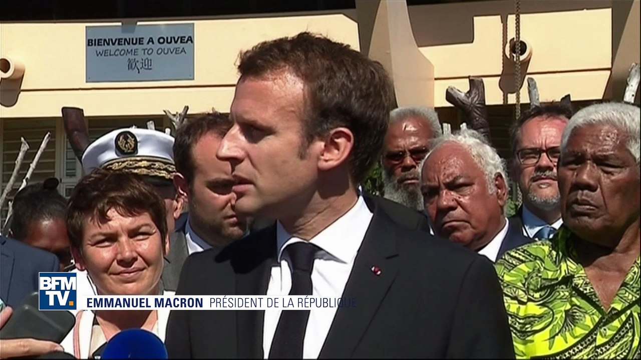 "Je ne mettrais pas moi une couronne". À Ouvéa, Emmanuel Macron joue l’apaisement
