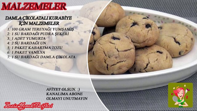 Damla Çikolatalı Kurabiye Tarifi