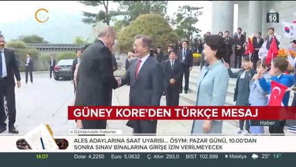 Güney Kore'den Türkçe mesaj
