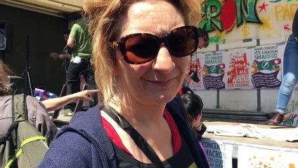 EXCLU - "La fête à Macron" - Corinne Masiero, alias "Capitaine Marleau": "On est là pour dire non à Macron! On va lui faire une soupe au cul tourné"