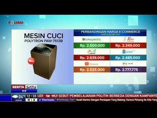 Perbandingan Harga E-Commerce: Mesin Cuci Polytron PAW-7513B