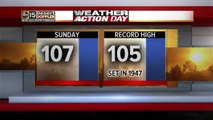 Triple-digits expected this weekend