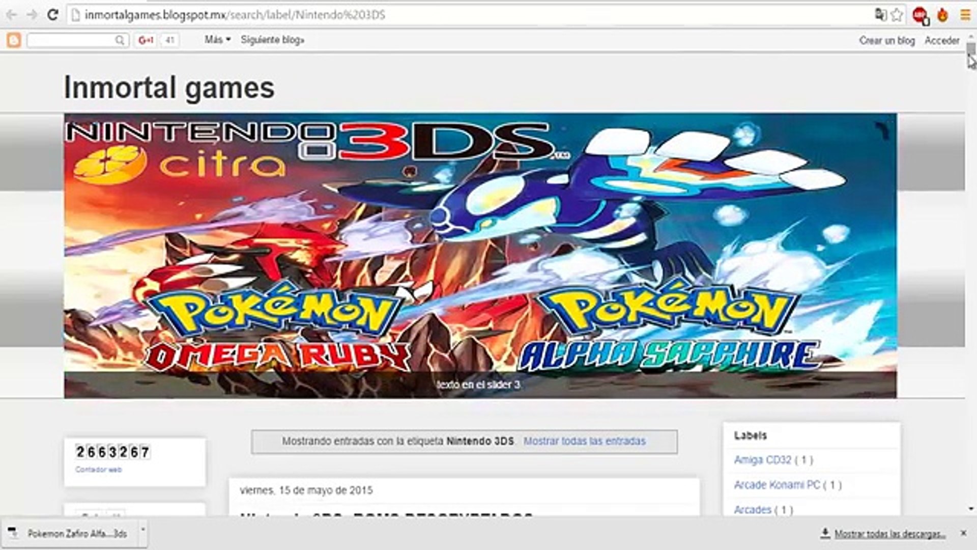Descarga emulador 3ds + juegos de pokemon 3ds 100% funcional 2016 ] - video  Dailymotion