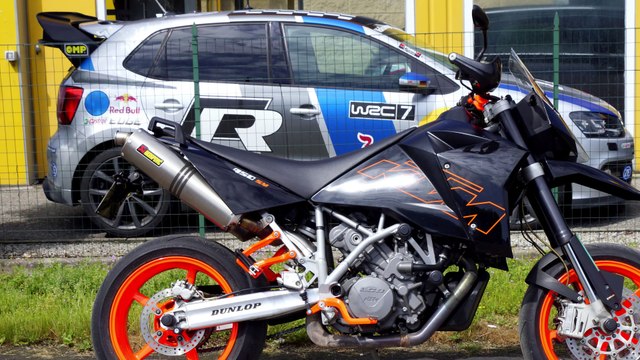 KTM 950 SM EXHAUST SOUND TEST