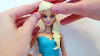 How To Create and Style Frozen Queen Elsas Hairstyle with Play Doh Tutorial