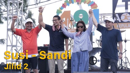 Detik- Detik Susi Pudjiastuti Menyentuh Garis Finish di Aquathlon Tidung