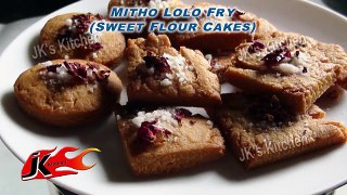 Recipe of Mitho lolo Fry | Sweet flour Cakes | Sindhi Festival Food by JKs Kitchen 015