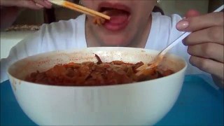 ASMR: Jjambbong 짬뽕 Korean-Chinese Spicy Noodle Soup | Eating Sounds