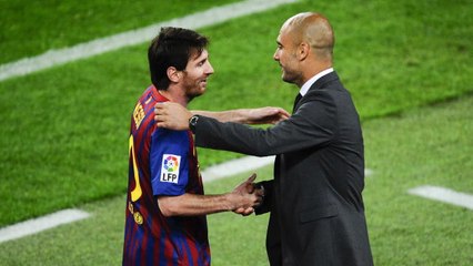 Video herunterladen: Guardiola questioned on whether he can win the Champions League without Messi