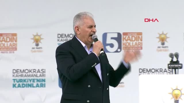 Kayseri-Başbakan Yıldırım AK Parti Kadın Kolları Kongresi'nde Konuşuyor-4