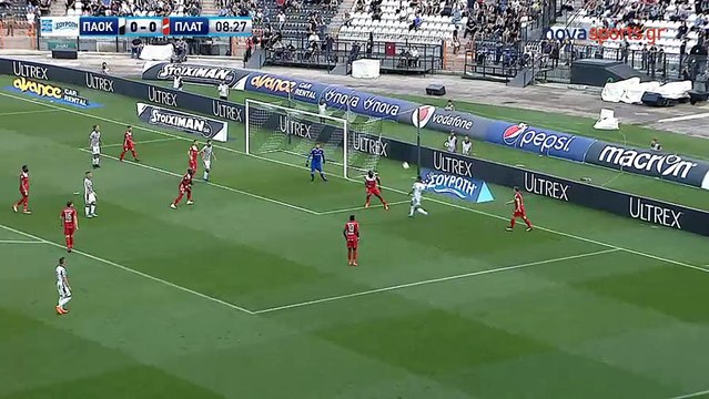 Το γκολ του Πέλκα - ΠΑΟΚ 1-0 Πλατανιάς - 05.05.2018 [HD]