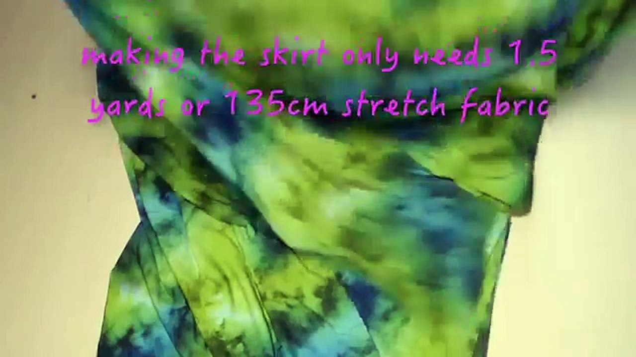 How to make skirt latin dance skirt. video #13