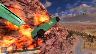BeamNG.Drive Extreme High speed Explosive propane Jumps #1