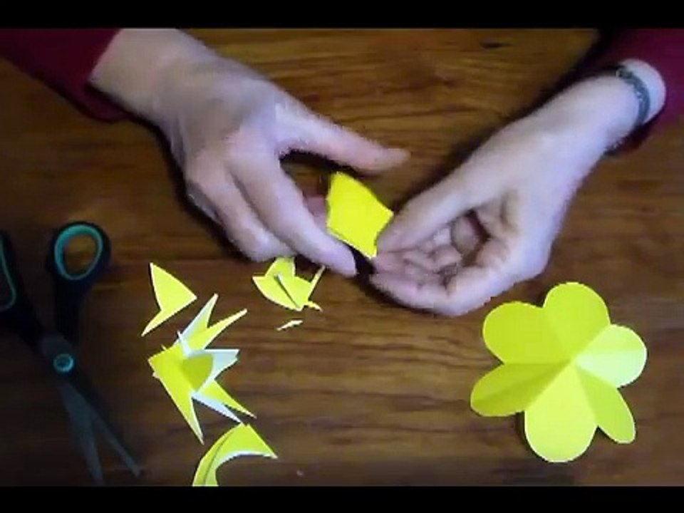 Como cortar flores de 6 pétalos- As cut flowers 6 petals-