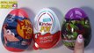3 huevos sorpresa de Phineas and Ferb, kinder sorpresa joy y las tortugas ninja mutantes en español