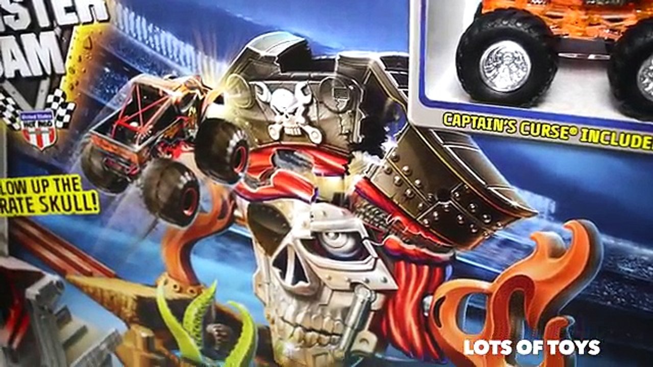 Pirate Takedown!! Captain Curse Monster Jam, Hot Wheels, Blaze Monster Machines, Transformers