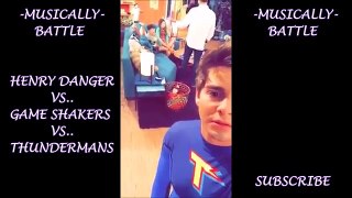 Henry Danger , Game Shakers & The Thundermans Musical.ly Battle | Nickelodeon Stars Musically Battle