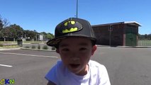 Batman Batmobile Go Kart Racing Fun And Unboxing Kids Park Playtime With Ckn Toys